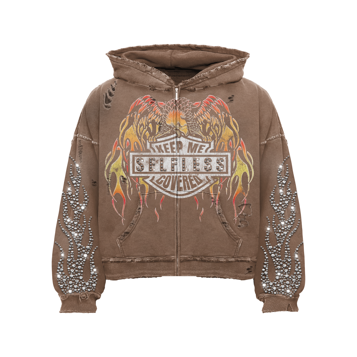 Brown Pheonix Hoodie