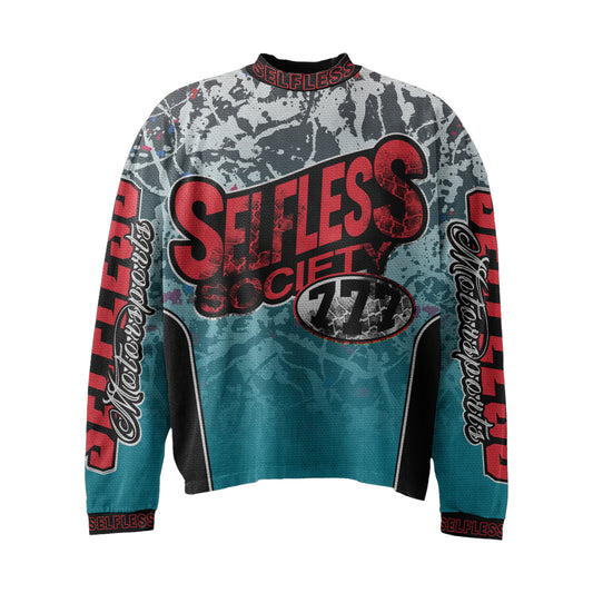 Blue/Red Moto Jersey