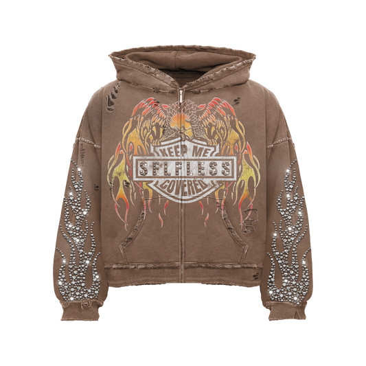 Brown Pheonix Hoodie