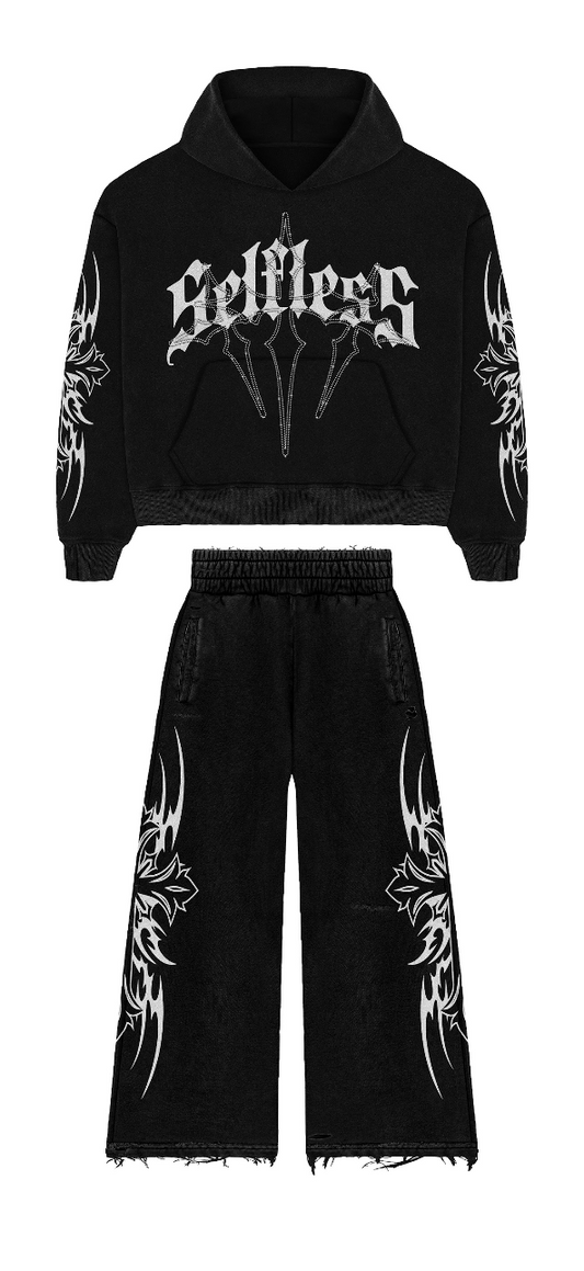 Black/white Tribal Cross Set